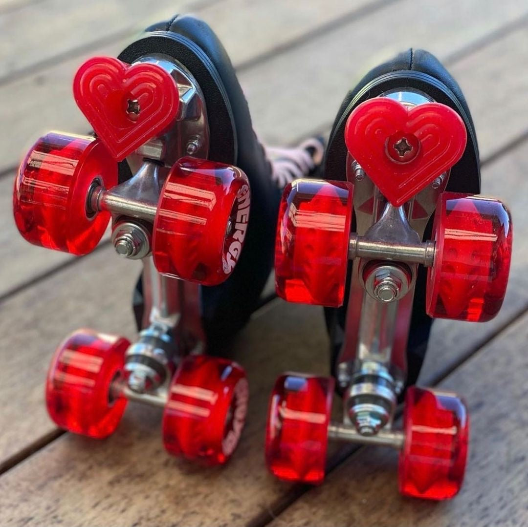 Grindstone Heartstopper Bolt On Toe Stops - Hot Rod Red