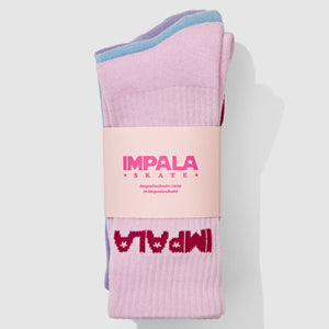 Impala Skate Socks 3 Pack - Pastel