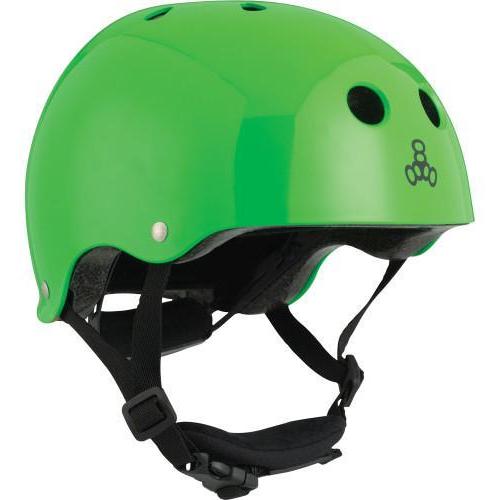 TRIPLE 8 LIL 8 CERTIFIED YOUTH HELMET NEON GREEN GLOSS - Skatescool Australia