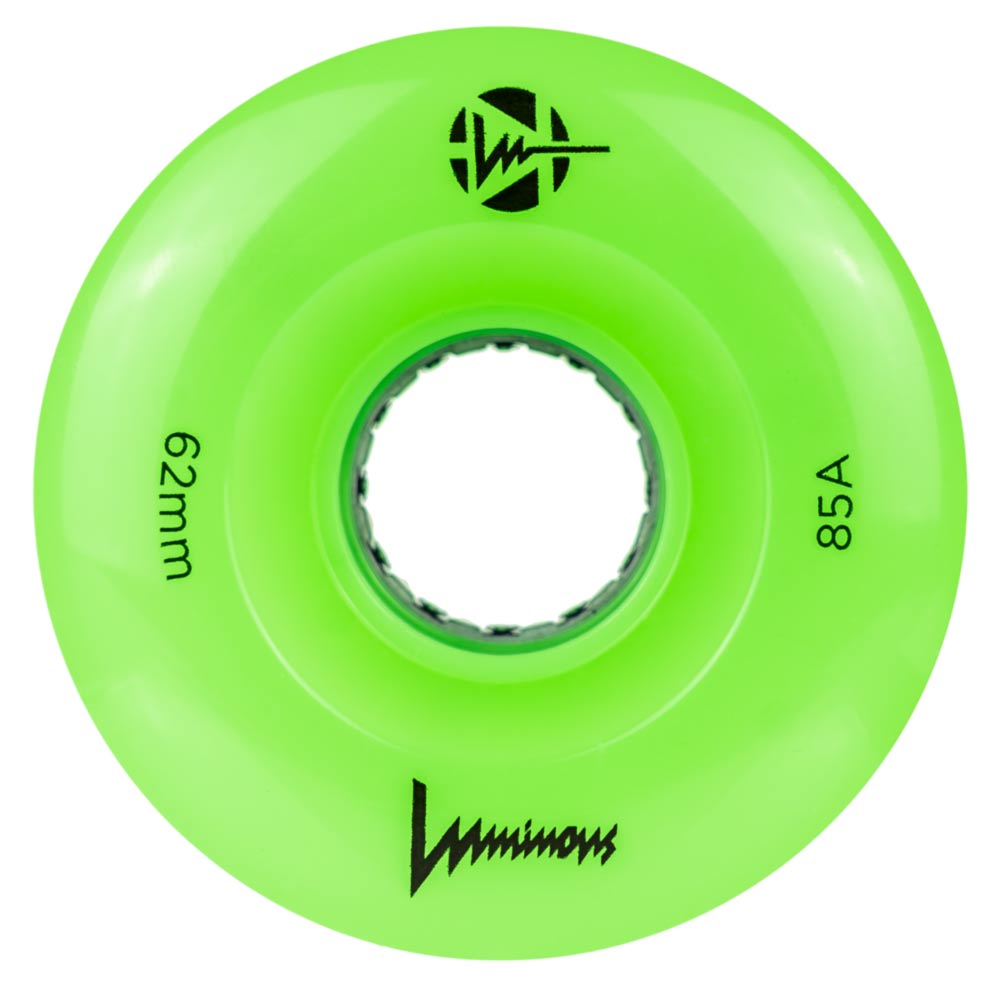 Luminous LED Quad 62mm 85a Sixies Wheel 4pack
