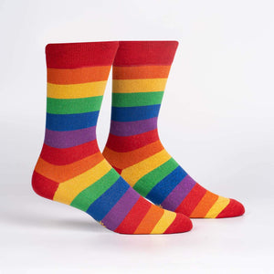 Sock it to Me March with Pride Mens Crew Socks