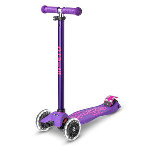 Micro Maxi Deluxe 3 Wheel LED Scooter - Purple