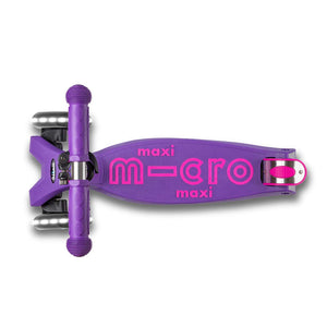 Micro Maxi Deluxe 3 Wheel LED Scooter - Purple