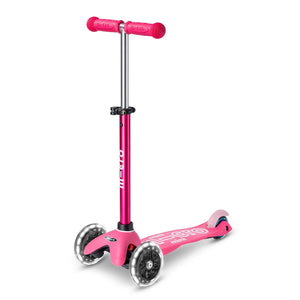 Micro Mini Deluxe 3 Wheel LED Scooter - Pink