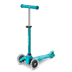 Micro Mini Deluxe 3 Wheel LED Scooter - Aqua