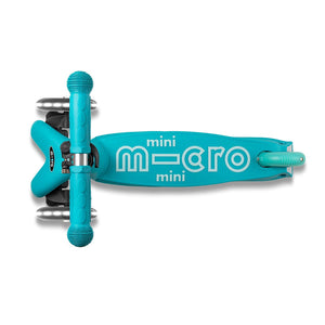 Micro Mini Deluxe 3 Wheel LED Scooter - Aqua