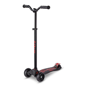 Micro Maxi Deluxe 3 Wheel PRO Scooter - Black/Red
