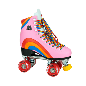 Moxi Rainbow Rider Roller Skates - Pink Heart