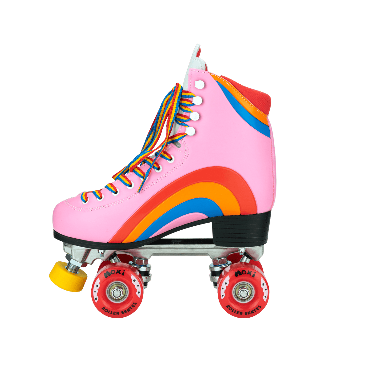 Moxi Rainbow Rider Roller Skates - Pink Heart