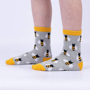 Sock it to Me Bee's Knees Crew Socks 3pack - Youth