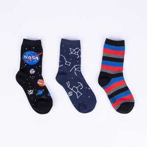 Sock it to Me Solar System Crew Socks 3pack - Youth