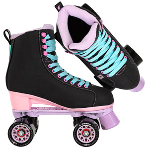 Chaya Melrose Black/Pink/Lavender Roller Skates