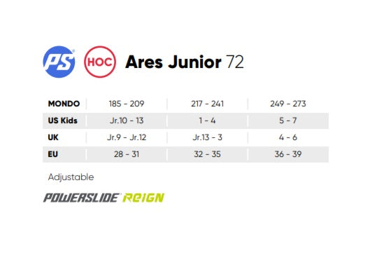 Powerslide Reign Ares Junior Adjustable Hockey Inline Skates