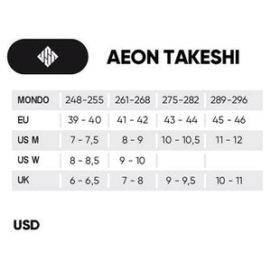 USD Aeon 68 Takeshi Pro Skate - Brown