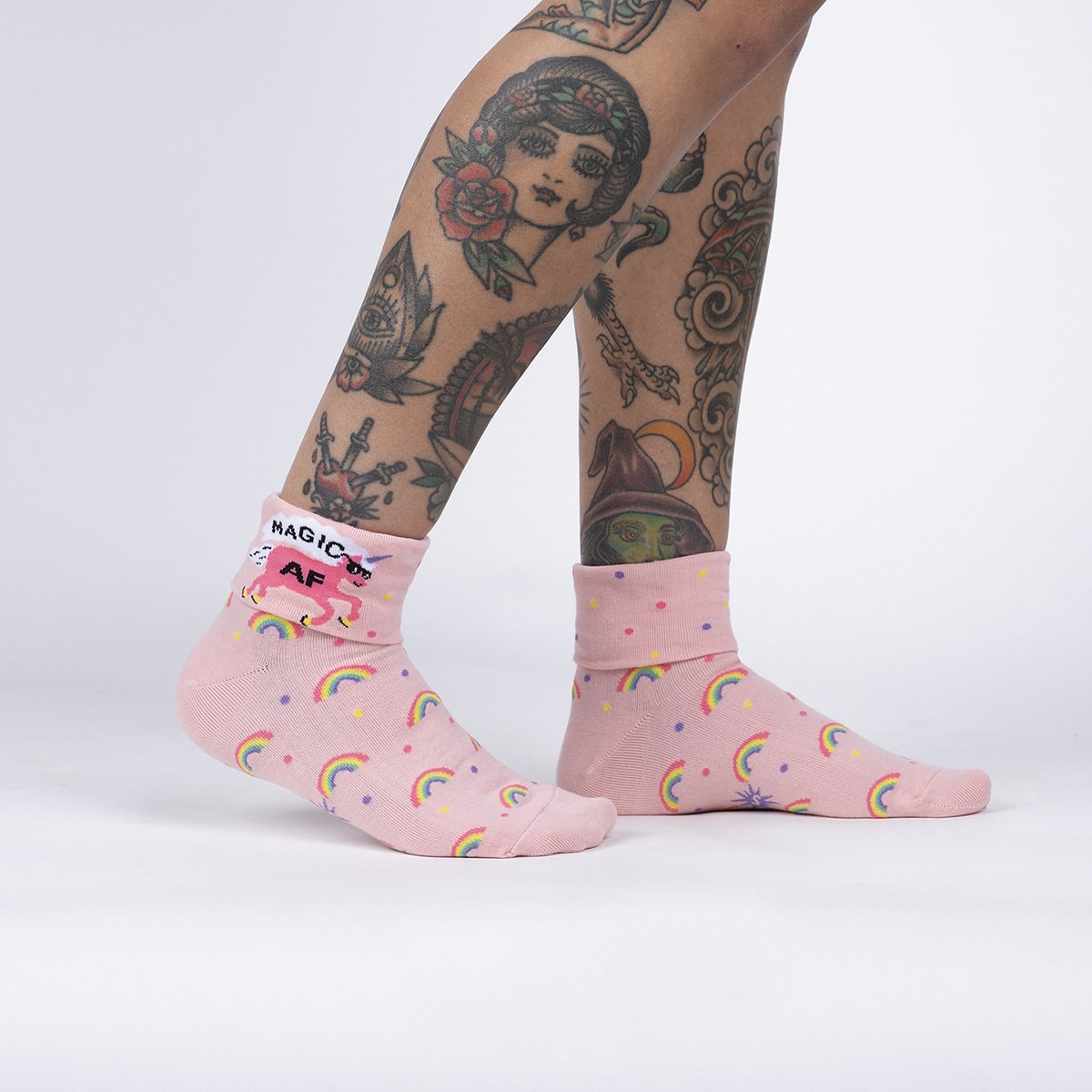 Sock it to Me Magic AF - Turn Cuff Crew