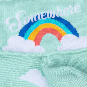 Sock It To Me Somewhere Over the Rainbow - Turn Cuff Crew