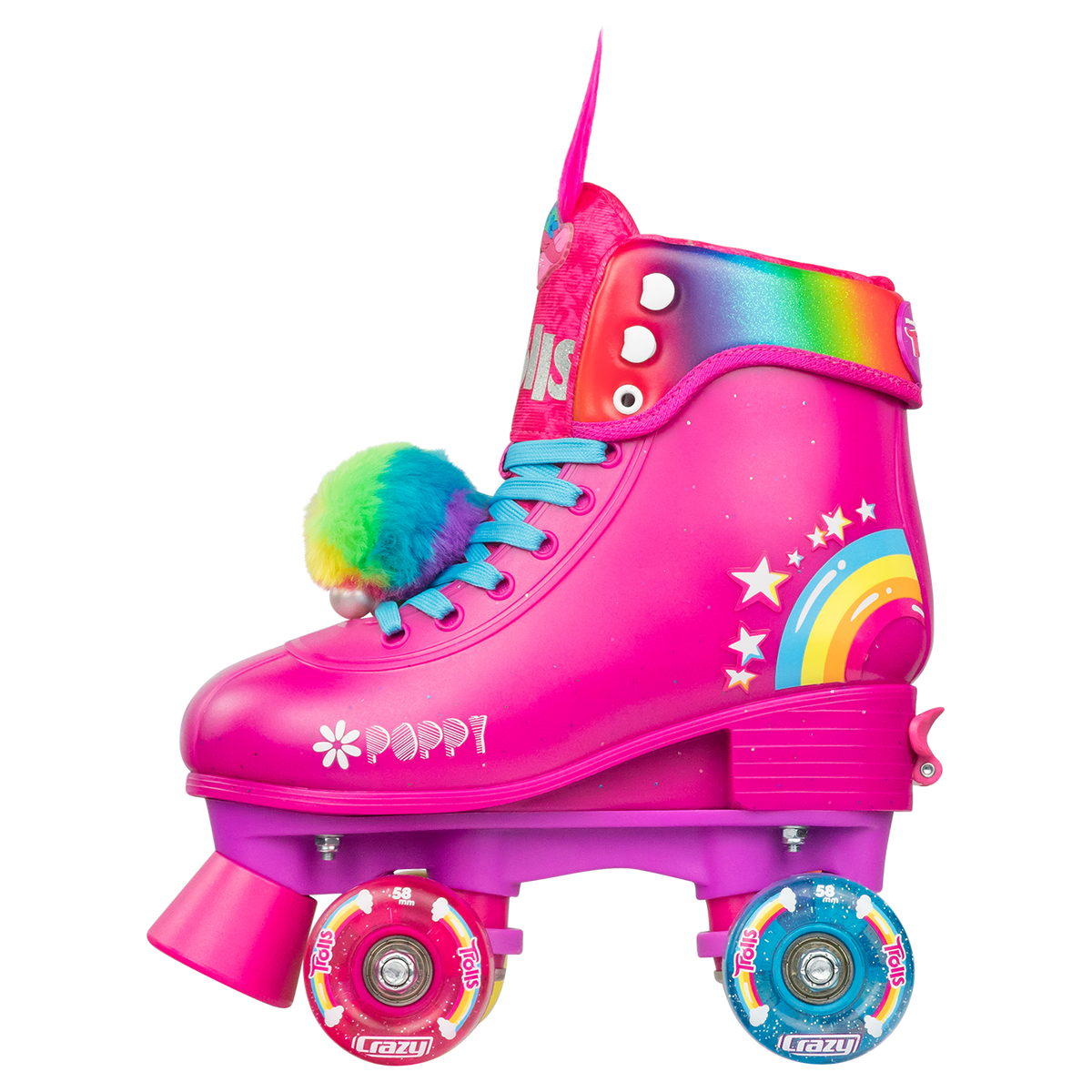 Crazy Adjustable Roller Skates Trolls Poppy