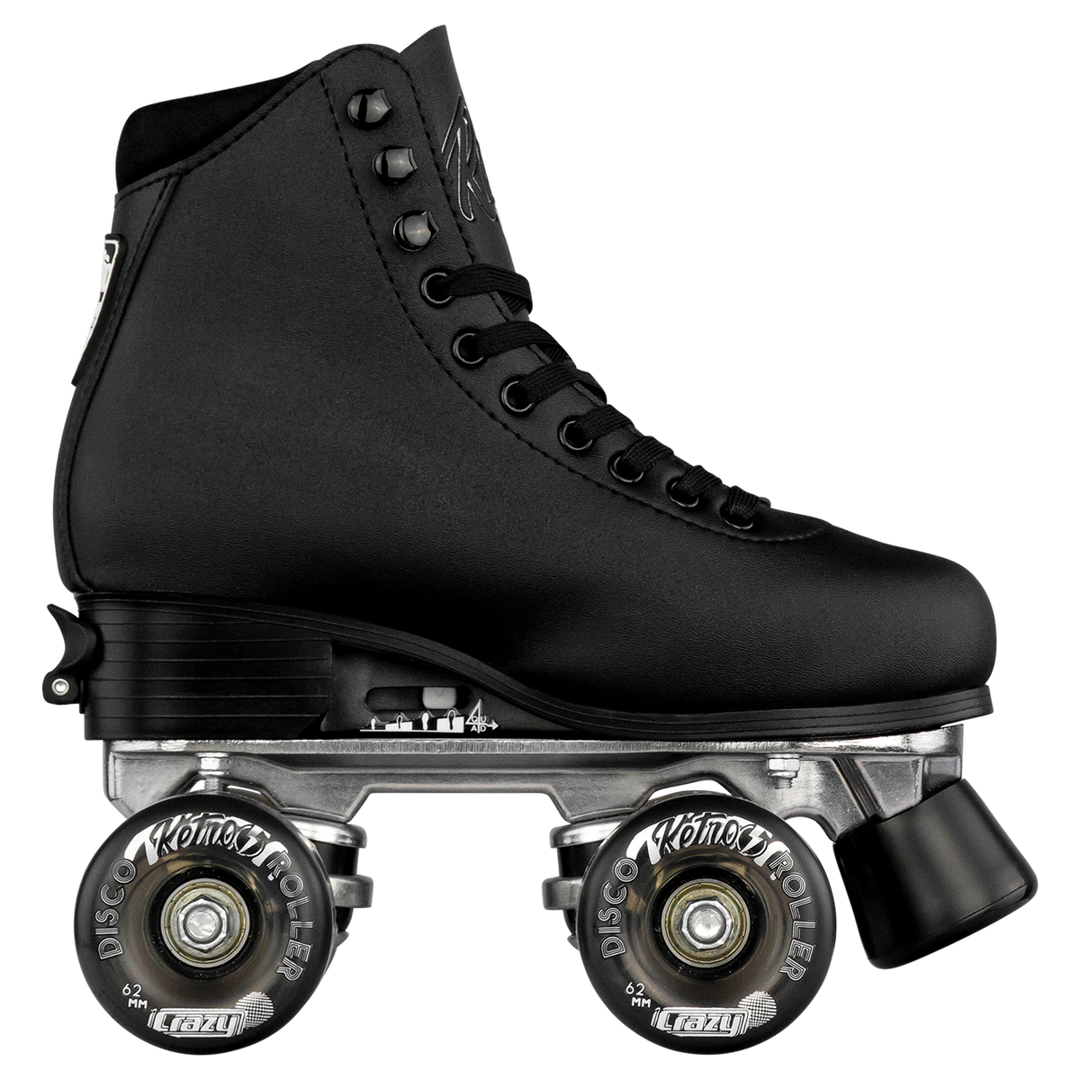 Crazy Retro Adjustable Roller Skates Black Skate Society