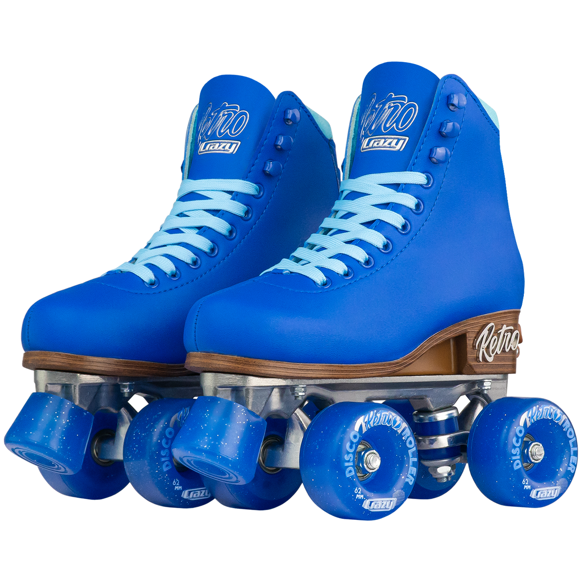 Crazy Retro Adjustable Roller Skates Blue Skate Society