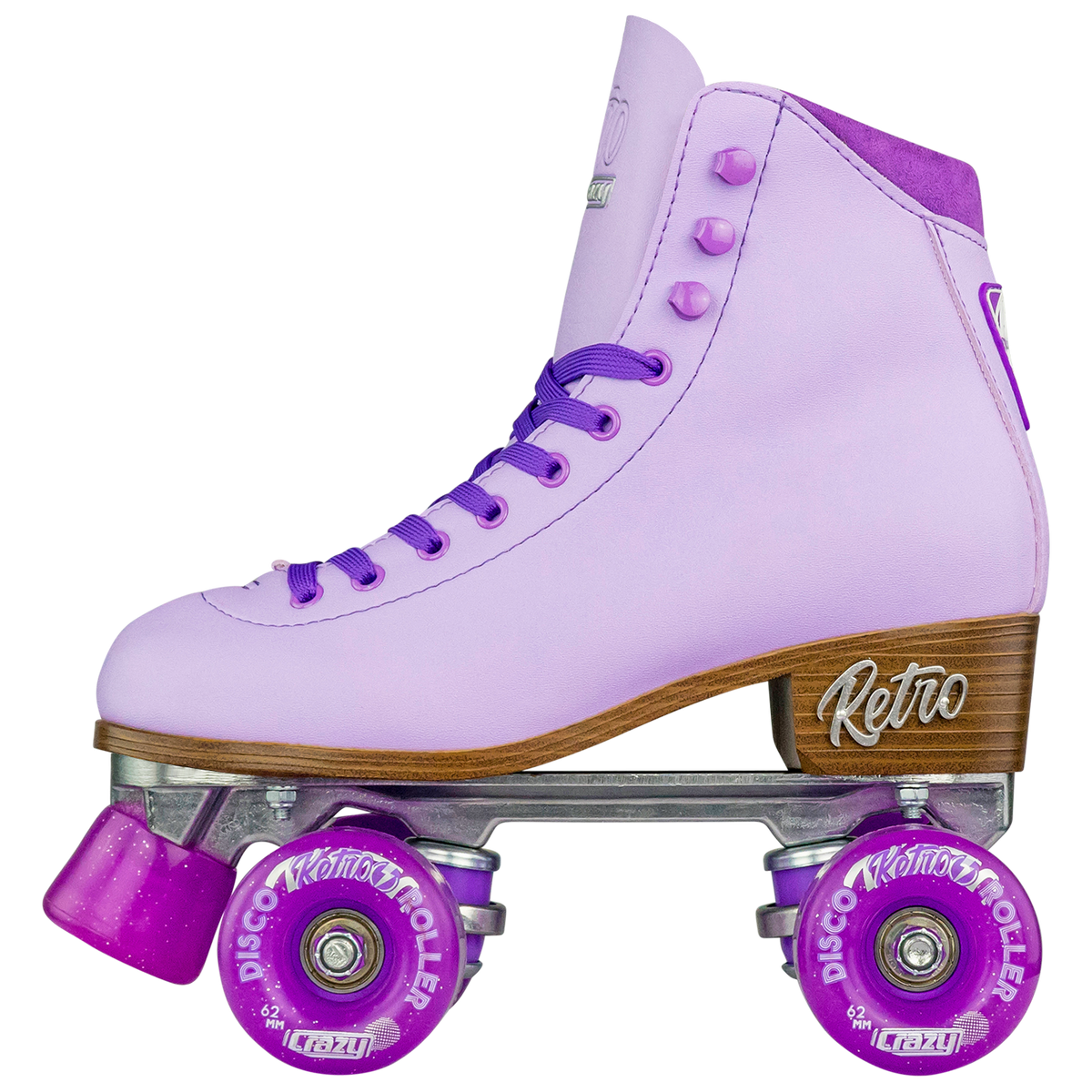 Crazy Retro Roller Skates Purple