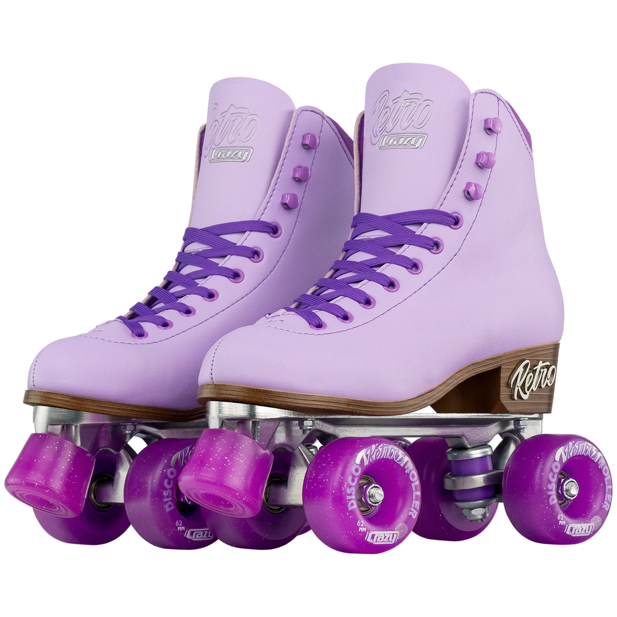 Crazy Retro Roller Skates Purple