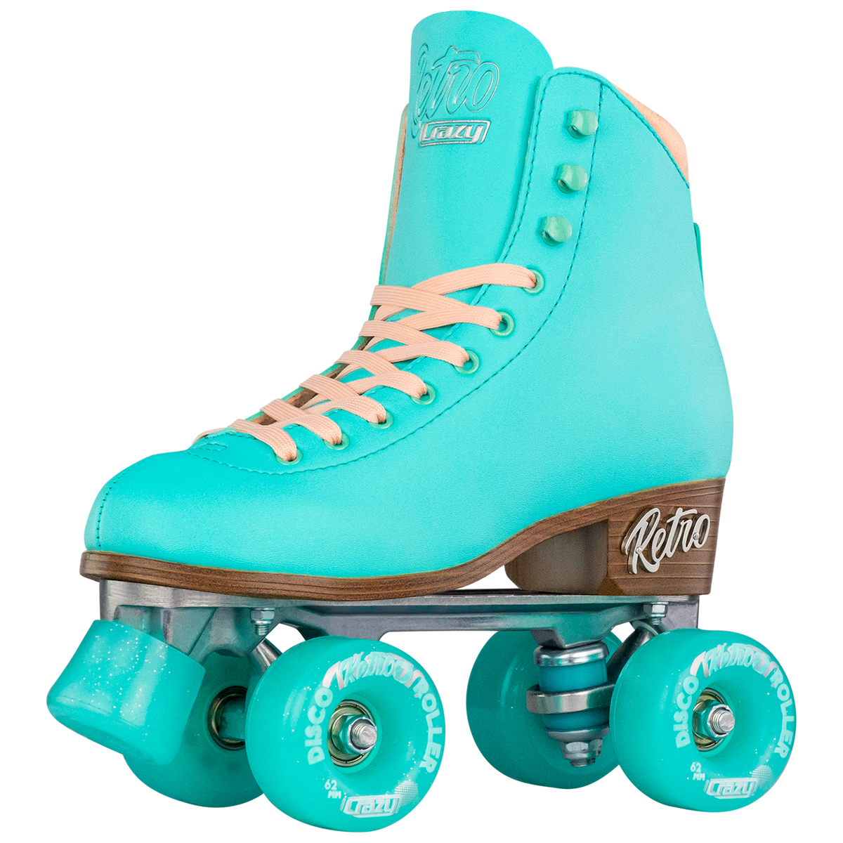 Crazy Retro Roller Skates Teal - Skate Society