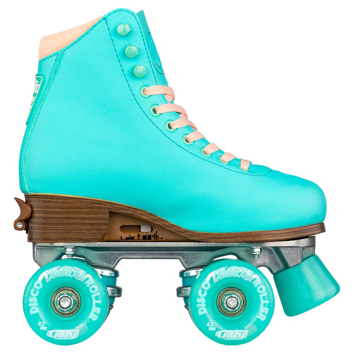 Crazy Retro Adjustable Roller Skates Teal