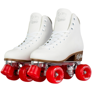 Crazy Retro Roller Skates White