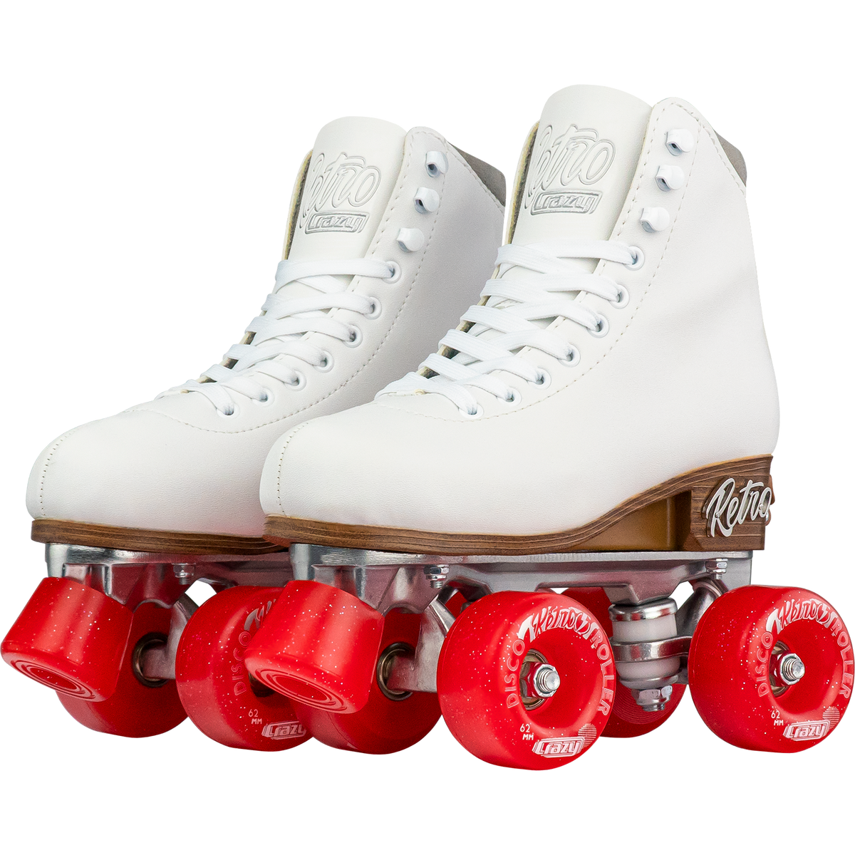 Crazy Retro Adjustable Roller Skates White