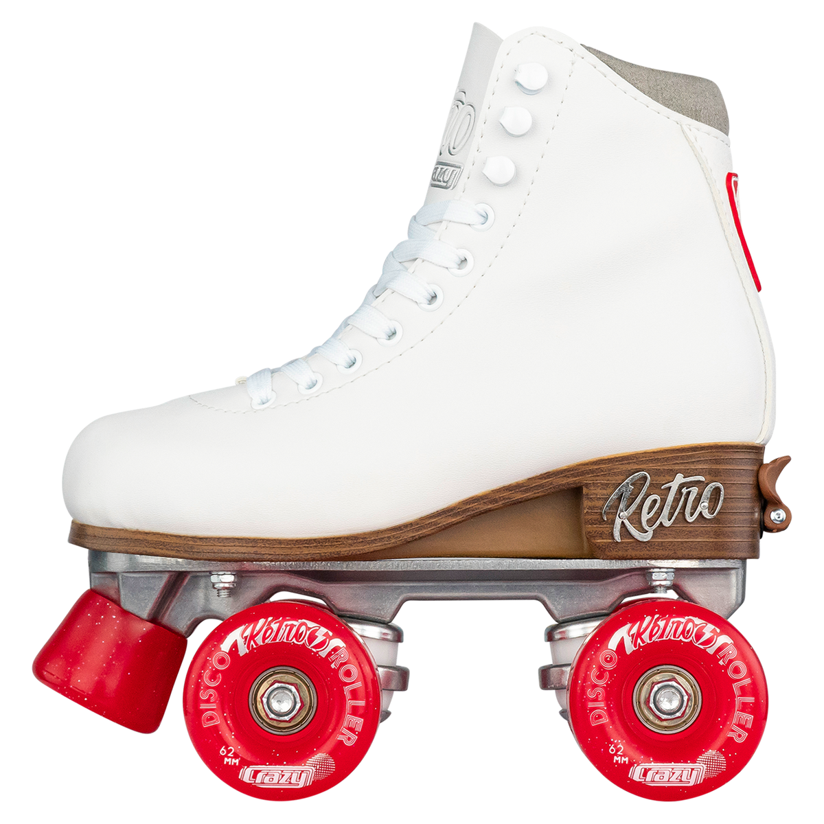 Crazy Retro Adjustable Roller Skates White