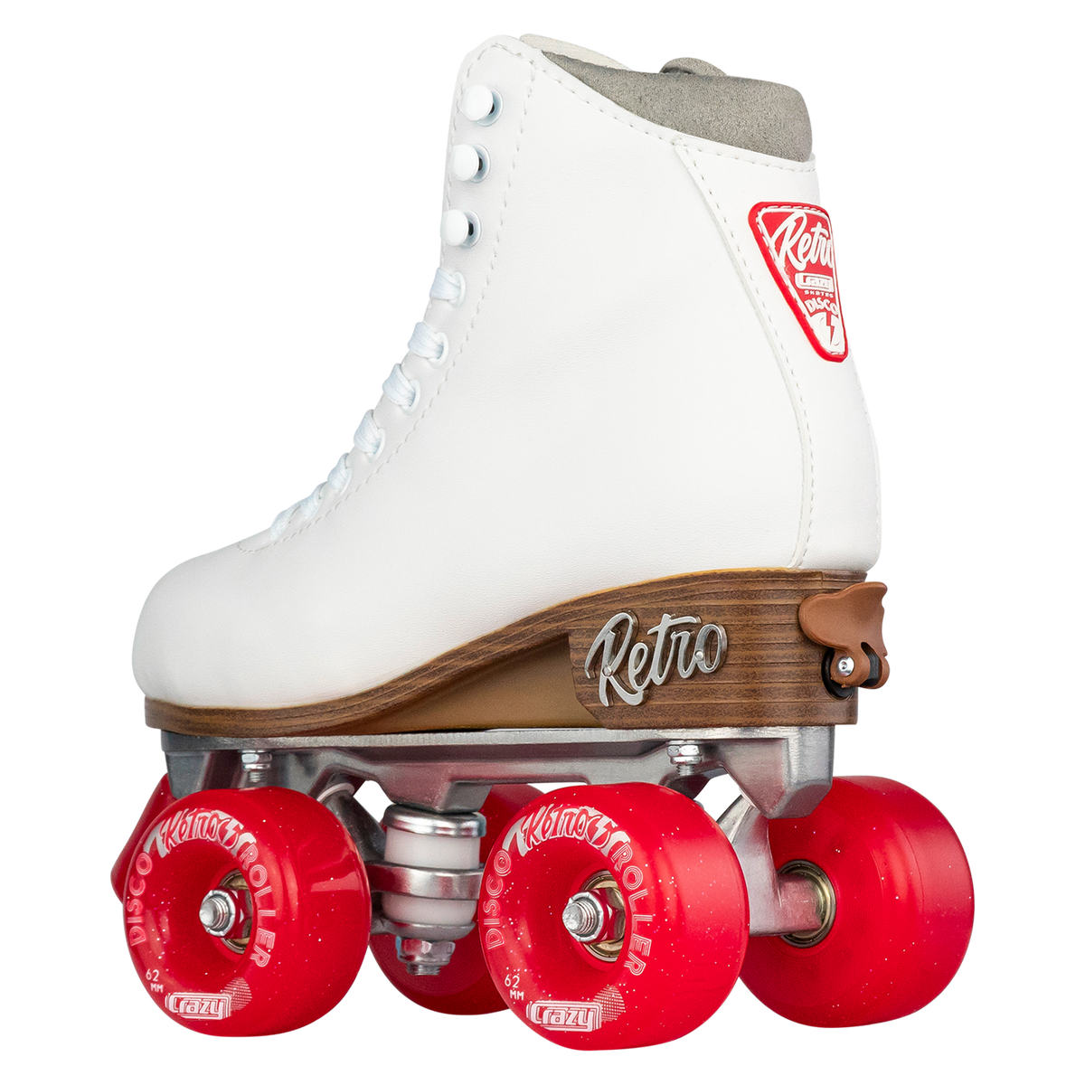 Crazy Retro Adjustable Roller Skates White