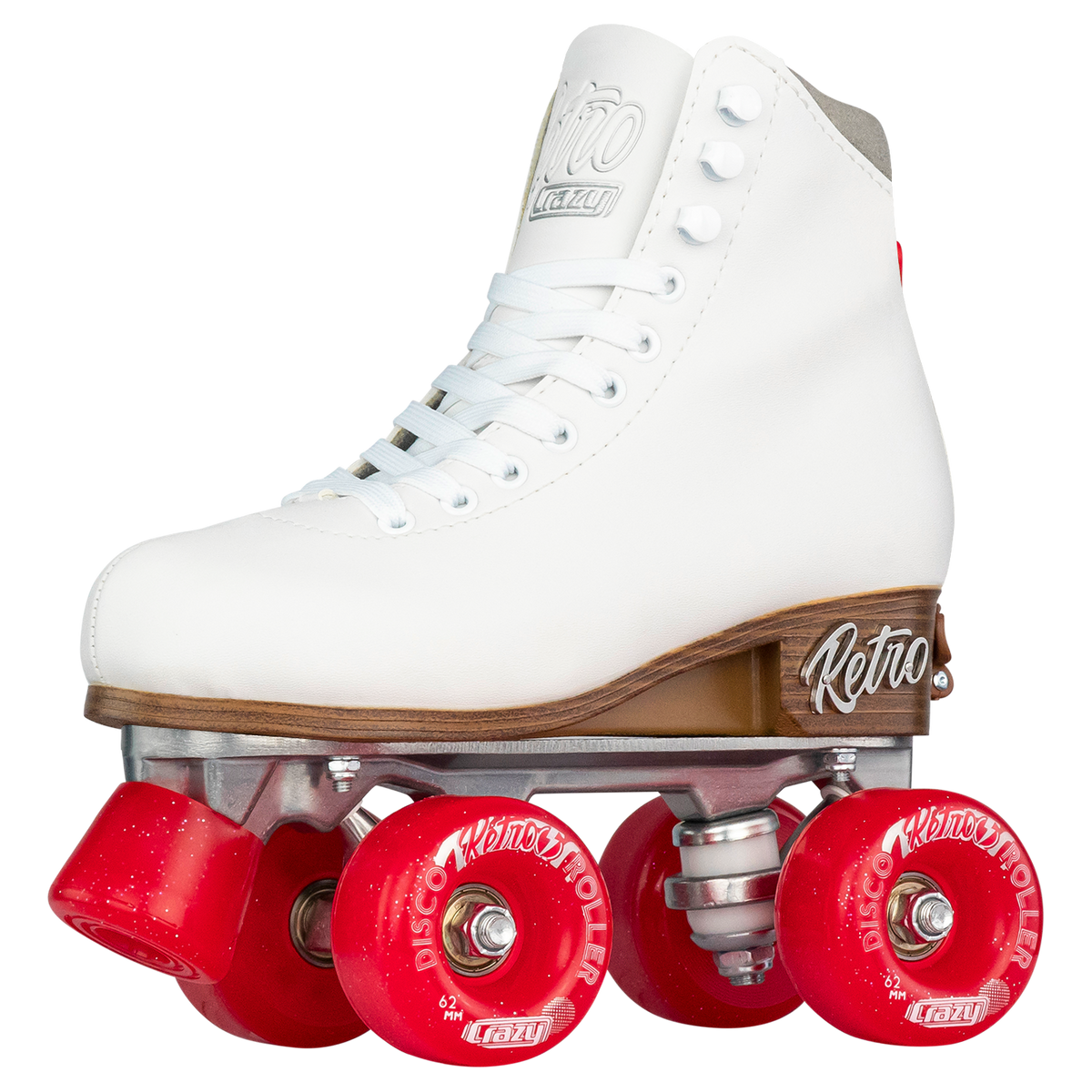 Crazy Retro Adjustable Roller Skates White