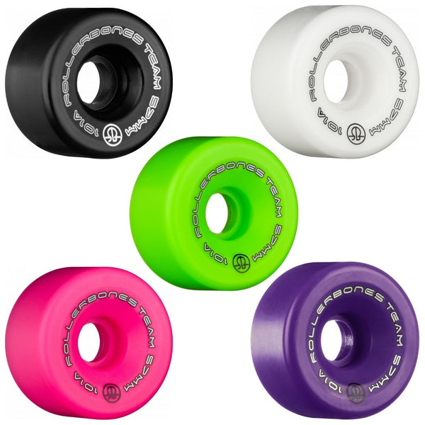 Rollerbones Team Logo Wheels 57mm 101a 8pk - Skate Society