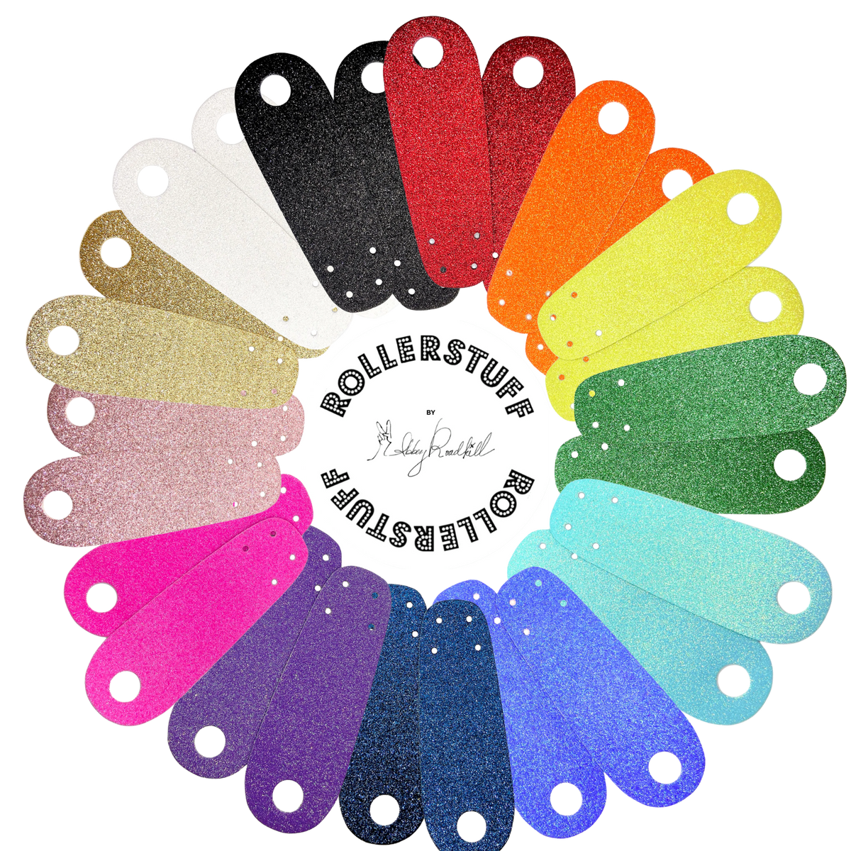 RollerStuff Toe Guards Flat Glitter