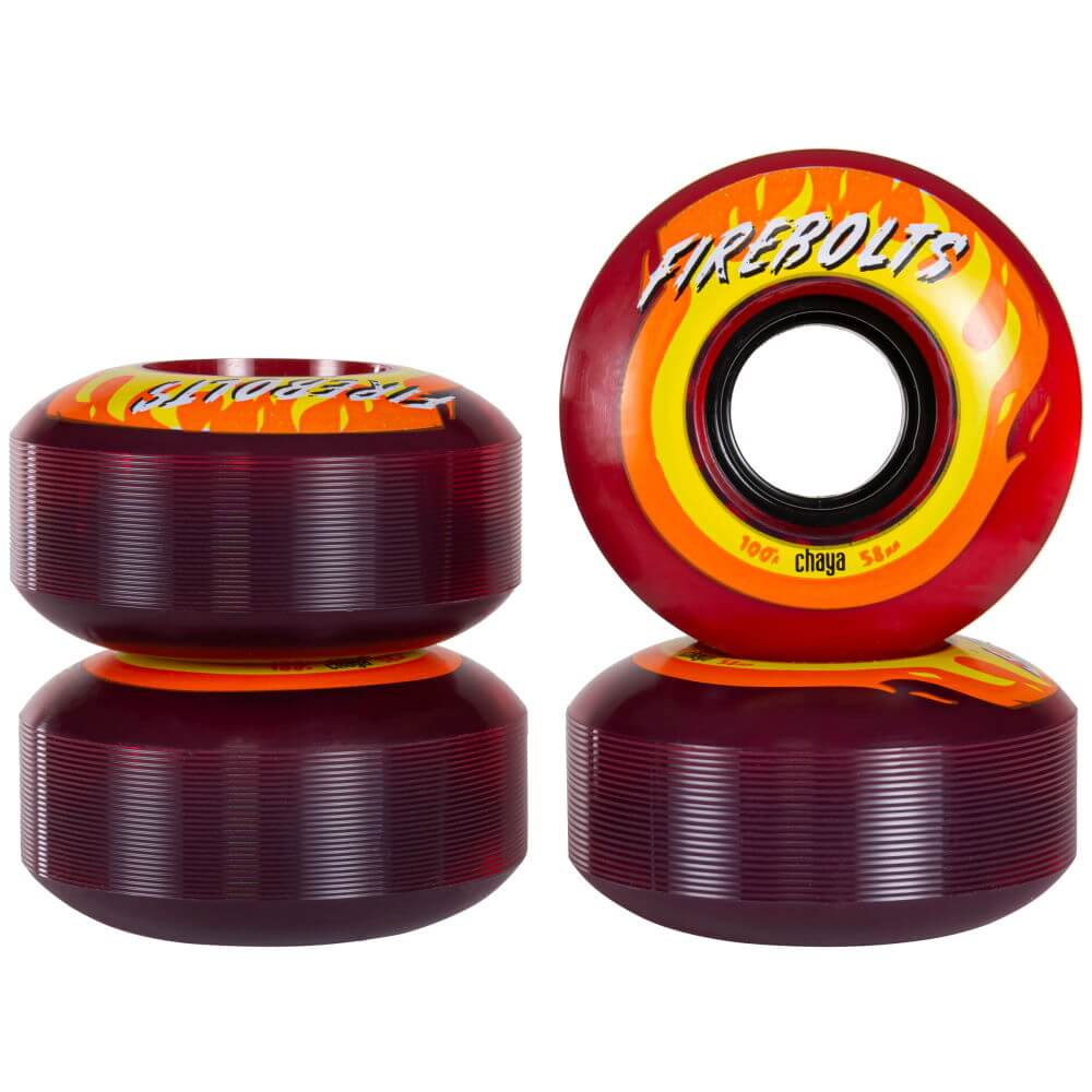 Chaya Firebolt Park Wheels 58mm 100a 4pk