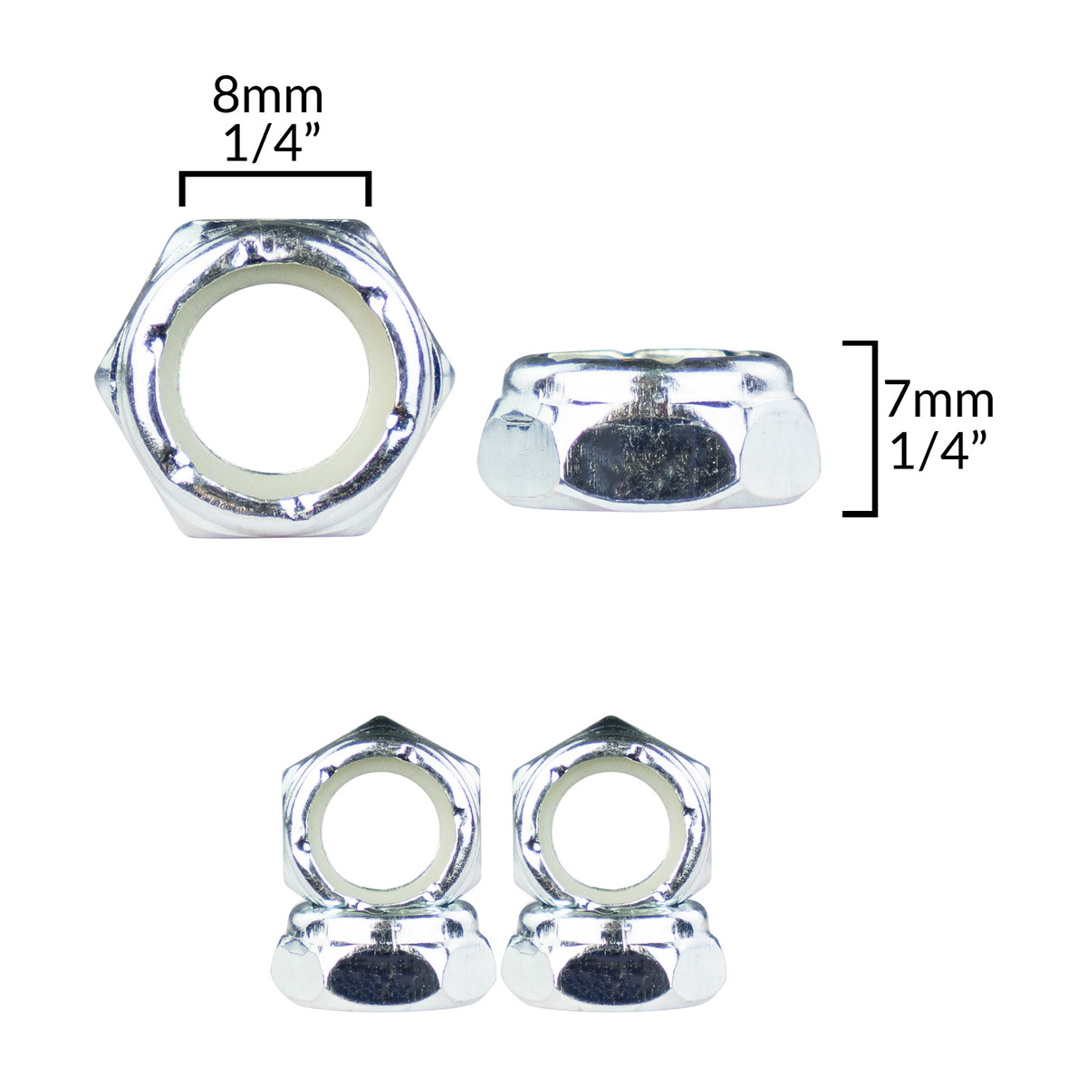 Crazy Kingpin Nuts (Fine Thread) 4pk
