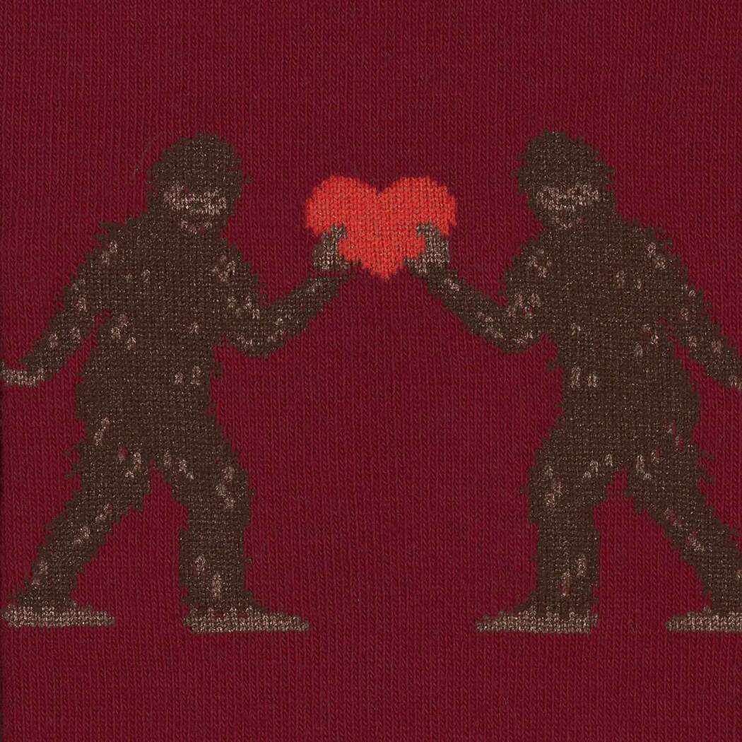 Sock It To Me Sasquatch Valentine Knee High Socks