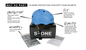 S1 Mini Lifer Helmet - Black Matte - Skatescool Australia