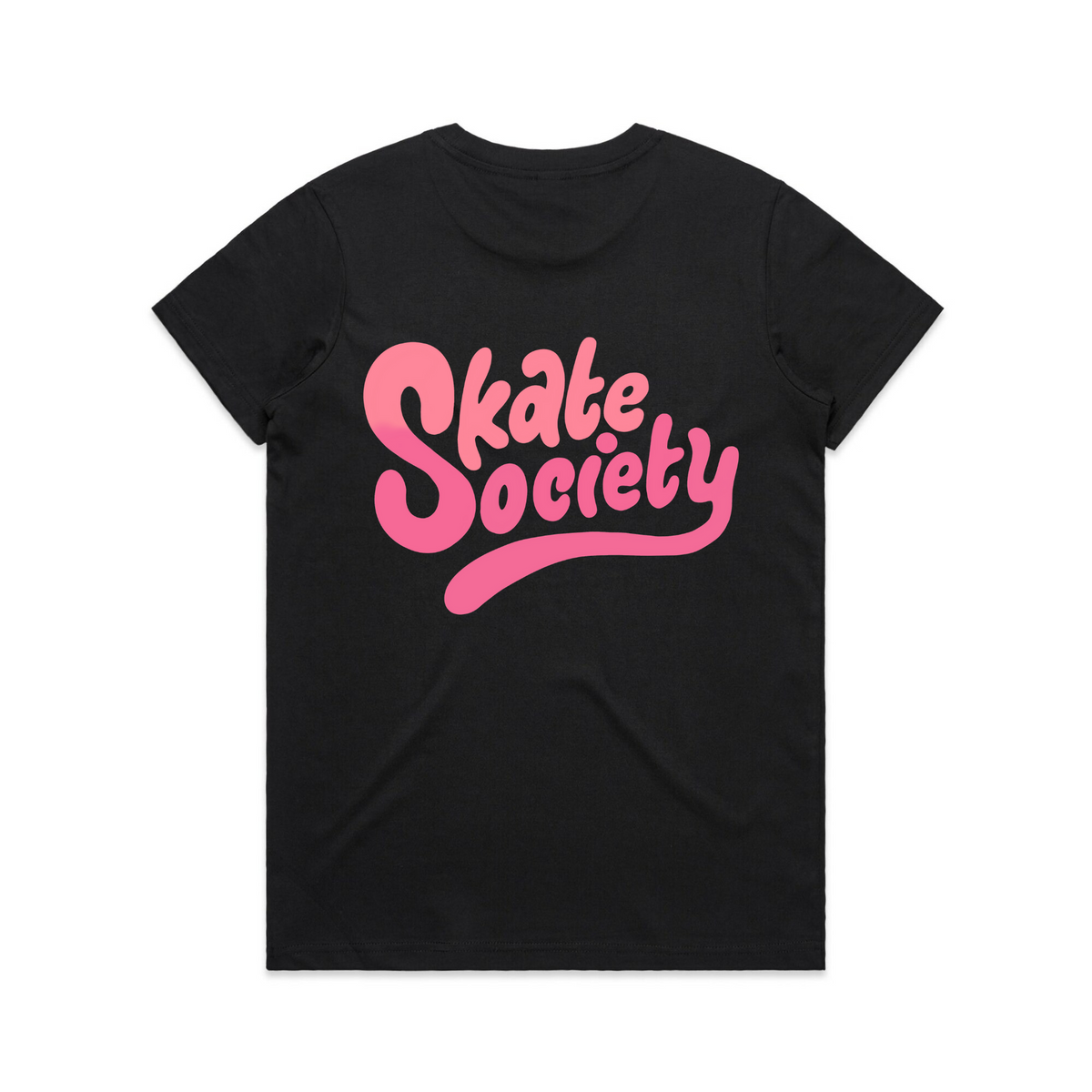 Skate Society Logo Womens Tee Black