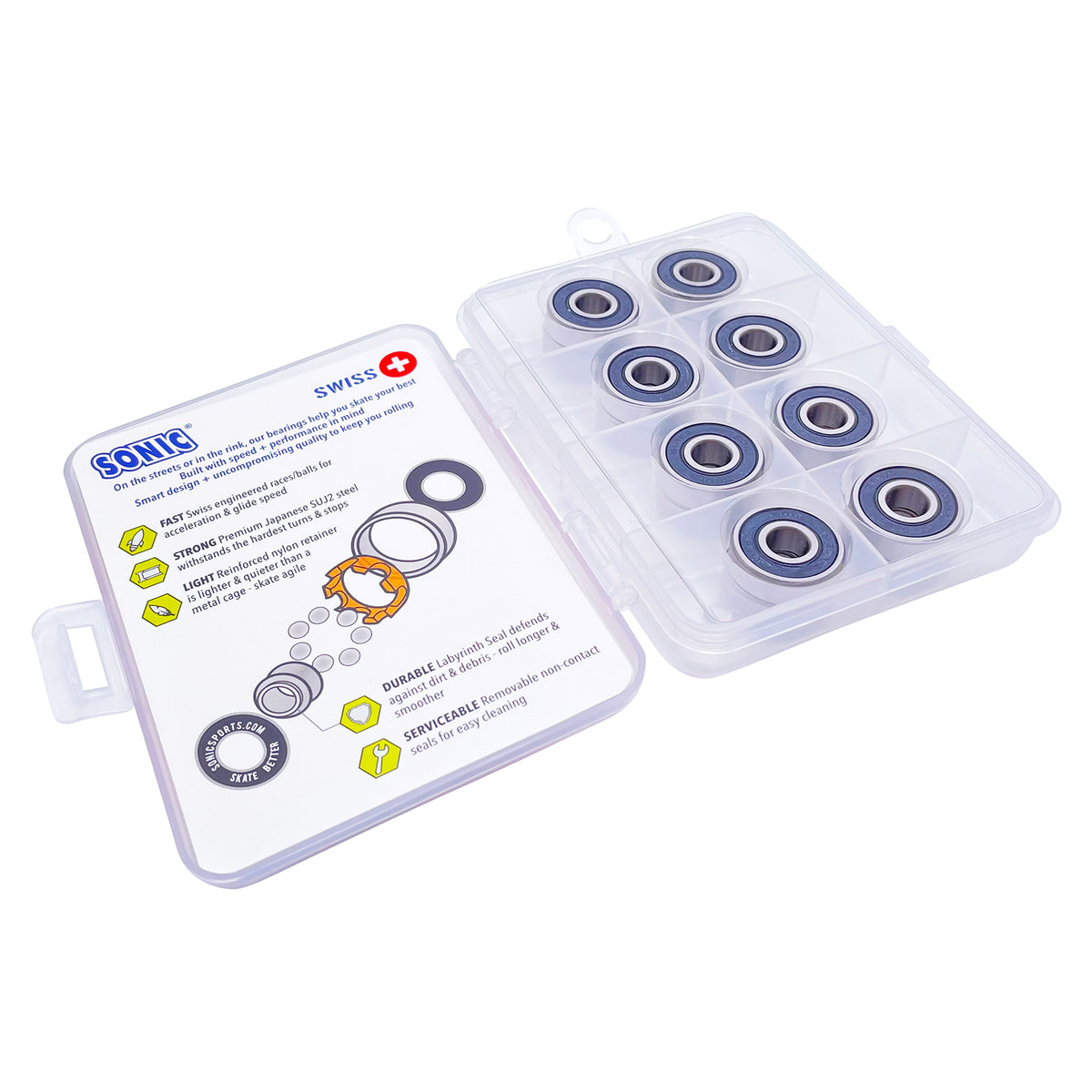 Sonic Swiss Bearings 8mm 16pk