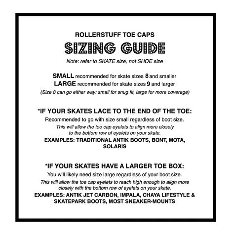 RollerStuff Toe Caps White