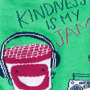 Sock It To Me Kindness is my Jam, Hello!Lucky - Womens Crew