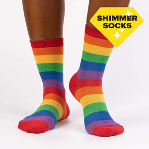 Sock it to me Radiant Rainbow Women’s Crew Socks