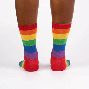 Sock it to me Radiant Rainbow Women’s Crew Socks