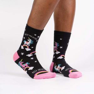 Sock It To Me Keep Dreamin' Womens Crew Socks