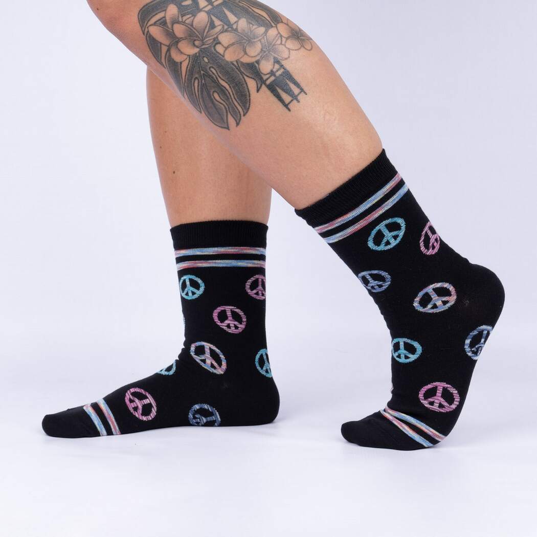 Sock It To Me Piece of Mind - Womens Crew Socks