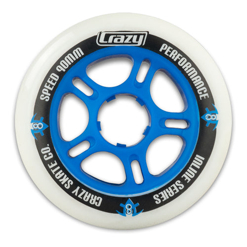 Crazy Inline Wheels 90mm 80a Each