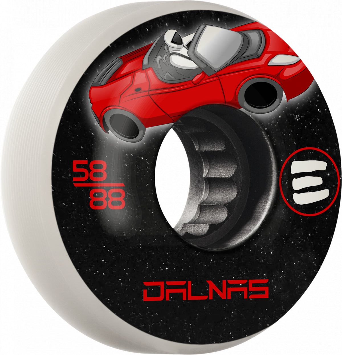 Eulogy Aggressive Inline Wheels Pro Jeff Dalnas Signature Rocket Man 58mm 88a 4pk