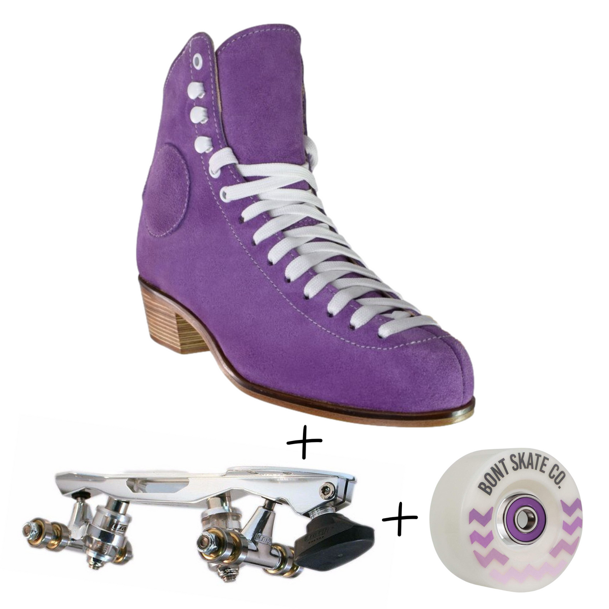 WIFA Street Suede Outdoor Roller Skates Lilac