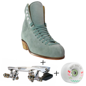 WIFA Street Suede Outdoor Roller Skates Moss